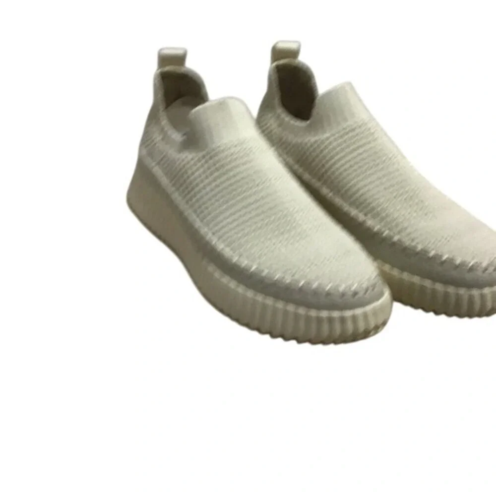 Steve Madden Samarah Womens Gray White Slip On Low Top‎ Sneakers Size 7.5M